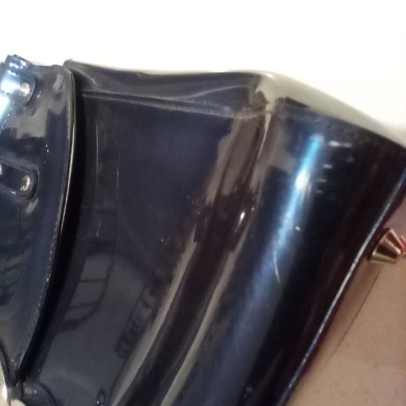 Beijo Patent Dark Blue Purse - Picture 8 of 14